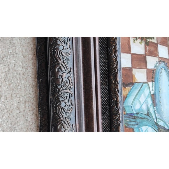 Two blue and brown bathroom pictures - Picture 6 of 12